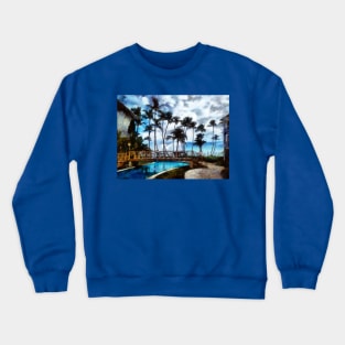 Landscape with the palms Crewneck Sweatshirt